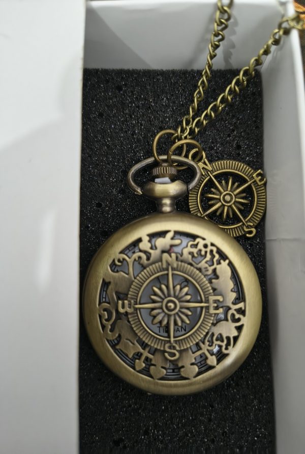 IMG_20260220_011709910_HDR~2 Titan Compass Vintage Pocket Watch with Chain