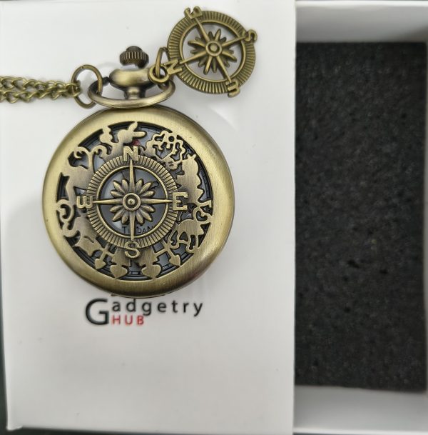 IMG_20260220_011742381_HDR~2 Titan Compass Vintage Pocket Watch with Chain