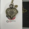 Vintage Heart Pocket Watch Necklace – Antique Style Chain Watch