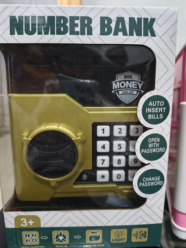 Kids ATM Piggy Bank with Password 🔐 – Automatic Money Saving Box with Sound & Light (Large Capacity)