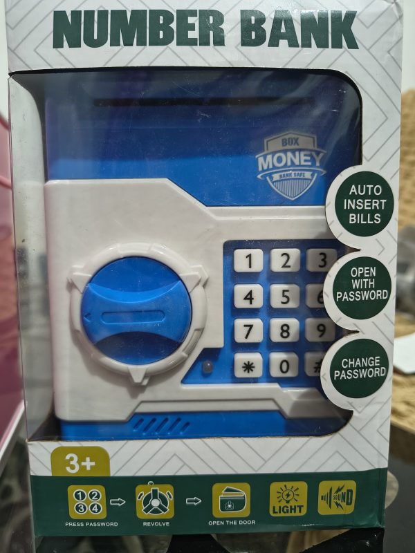 Kids ATM Piggy Bank with Password 🔐 – Automatic Money Saving Box with Sound & Light (Large Capacity)