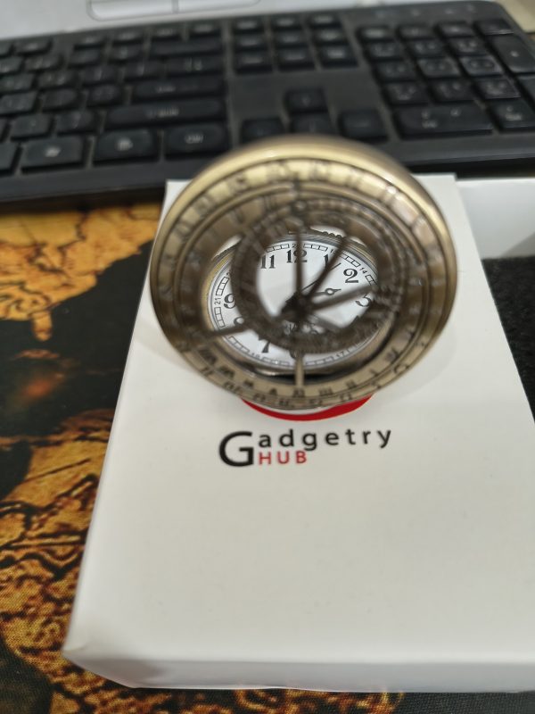 Astronomy Vintage Pocket Watch with Chain | Antique Skeleton Dial Quartz Watch | Unique Gift Watch BD