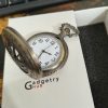 Astronomy Vintage Pocket Watch with Chain | Antique Skeleton Dial Quartz Watch | Unique Gift Watch BD