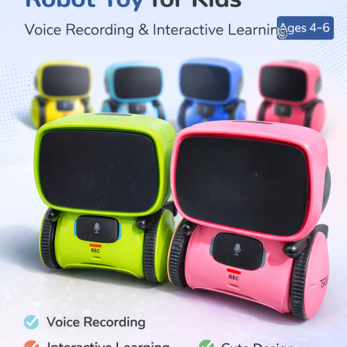 Smart AI Talking Robot Toy for Kids – Voice Recording & Interactive Learning Educational Robot
